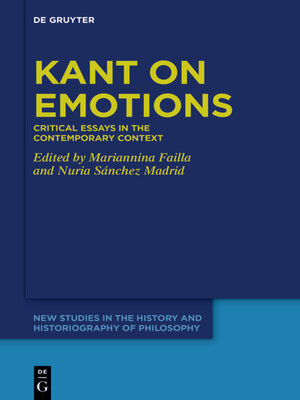 cover image of Kant on Emotions